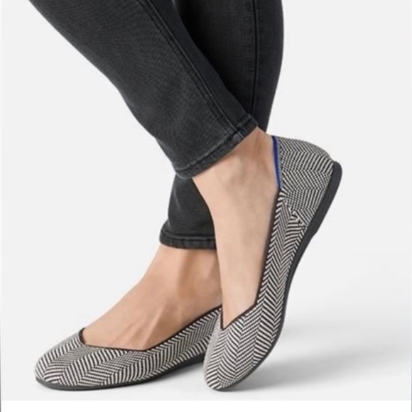Rothy's Shoes - Rothys The Flat Slip On Ballet Shoes size 7 Herringbone